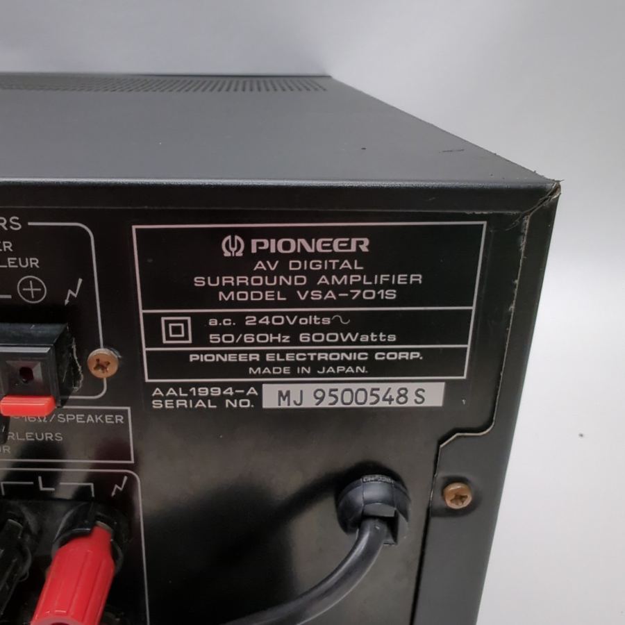 Pioneer VSA-701S AV Digital Surround Sound Amplifier Tested And Working – image 8
