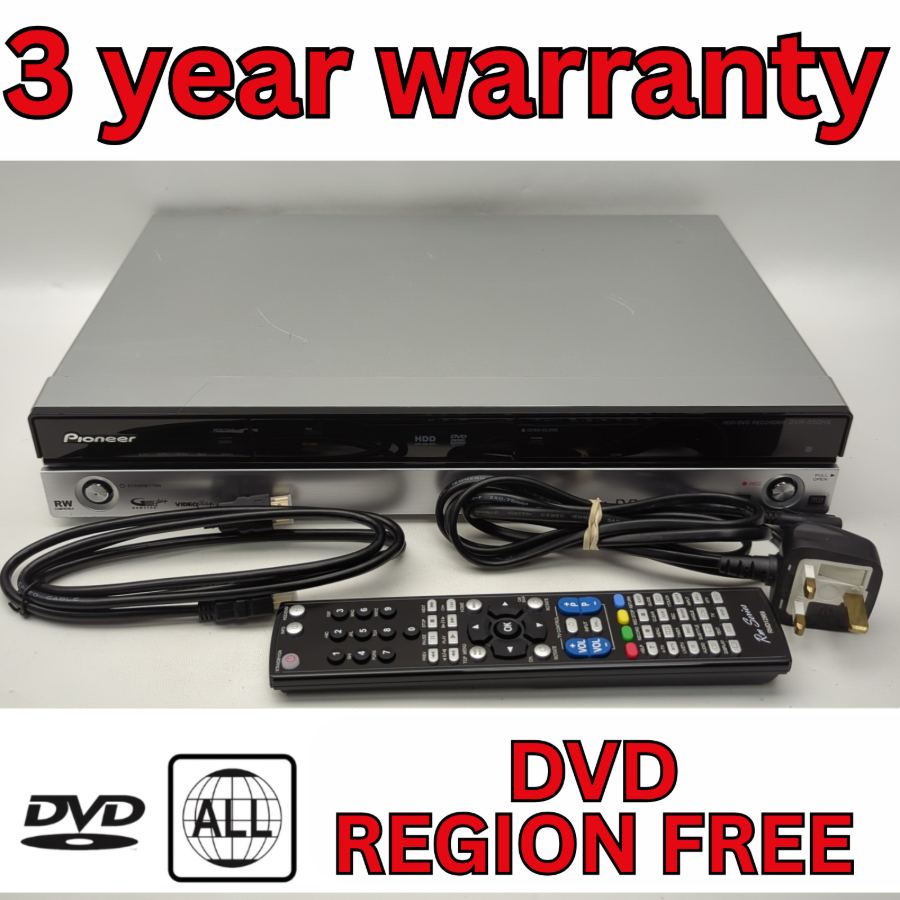 Pioneer Multiregion DVR-550HX-S DVD Freeview PVR 160GB HDD Recorder DVR-550HXS