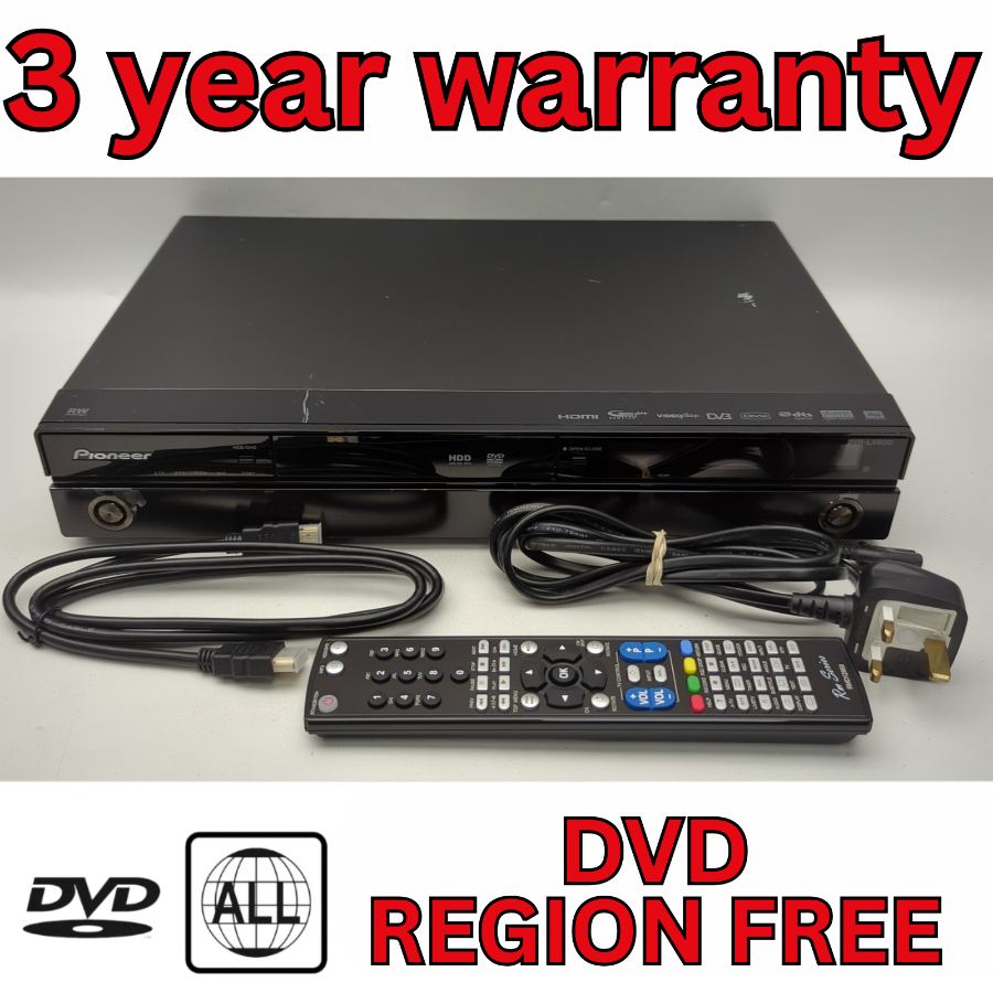Pioneer DVR-LX60D 1080p DVD/HDD Recorder 250GB Freeview ORIGINAL REMOTE