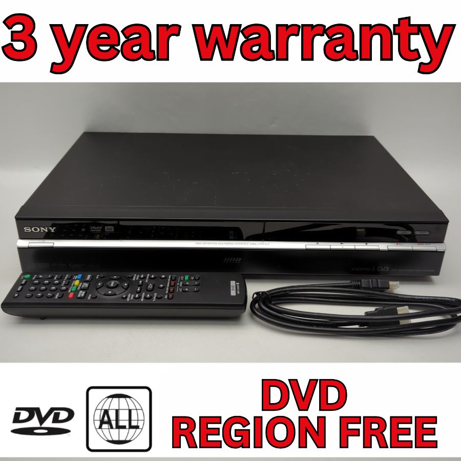 Sony RDR-HXD1095 DVD Player & Recorder Digital freeview TV 500GB HD Multi Region