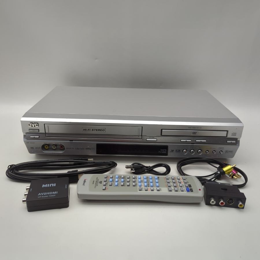 JVC DVD Player & VHS Video Cassette Recorder HR-XV31EK Tested Working Warranty – image 2