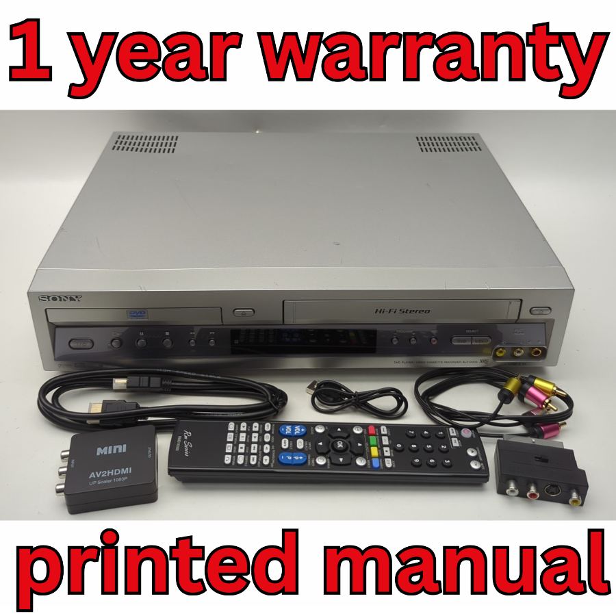 Sony SLV-D900G DVD & VHS Player Hi-Fi Stereo Video Cassette Recorder Warranty