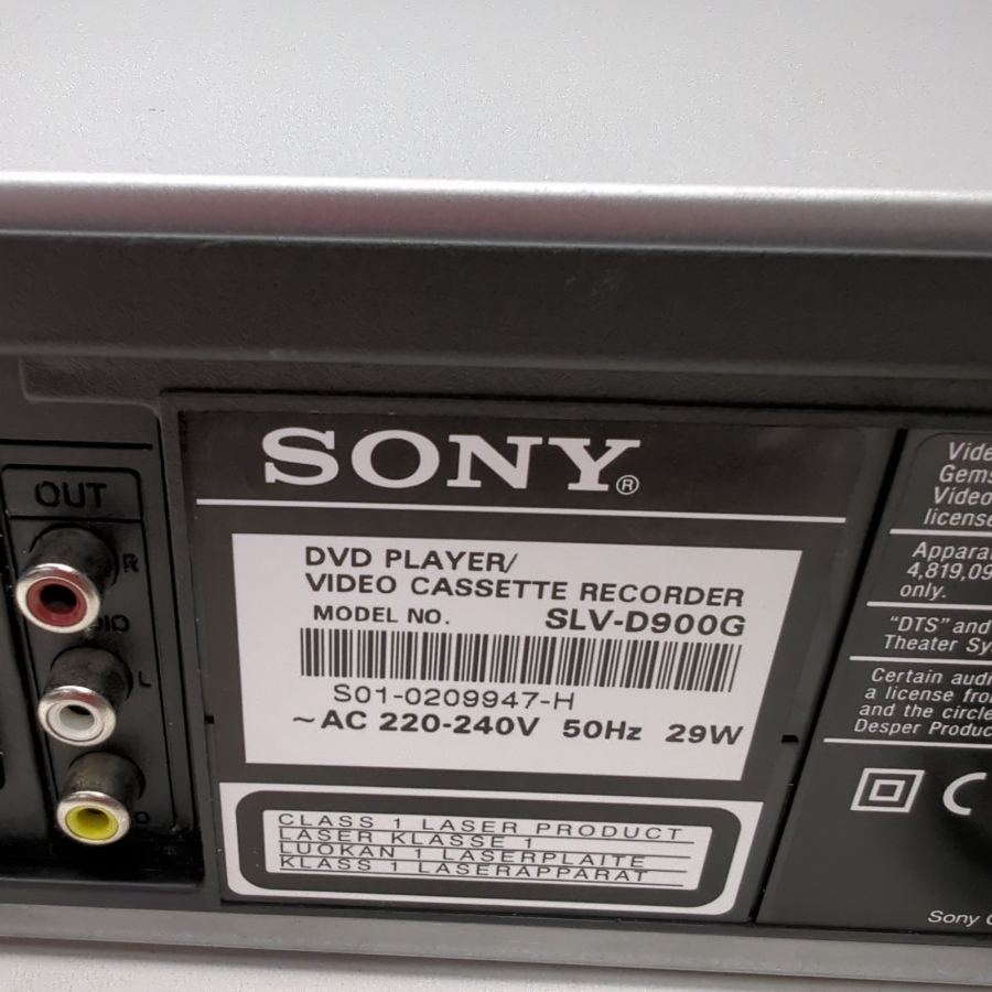 Sony SLV-D900G DVD & VHS Player Hi-Fi Stereo Video Cassette Recorder Warranty – image 9