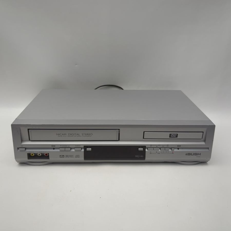 Bush DVHS1 DVD & VHS Video Cassette Player Combo - Silver Warranty Remote HDMI – image 3