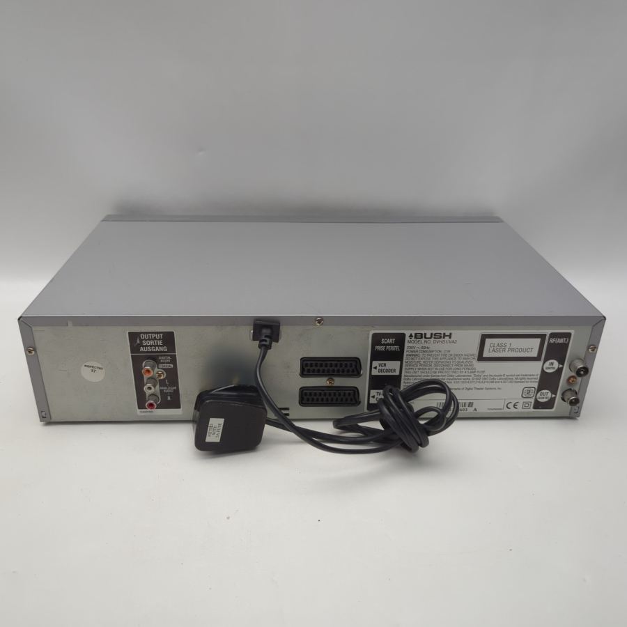 Bush DVHS1 DVD & VHS Video Cassette Player Combo - Silver Warranty Remote HDMI – image 8