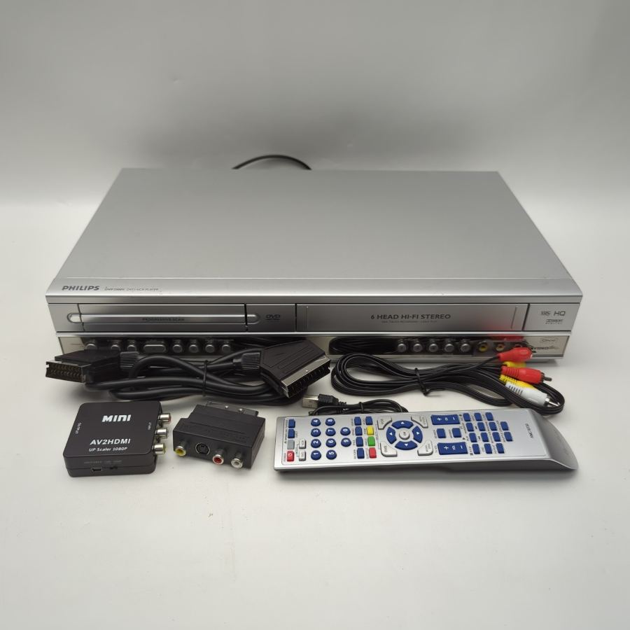 Representative photograph of the same model: Philips DVP 3100V DVD Player & VCR VHS Player / Recorder 1 Year Warranty Remote – image 2