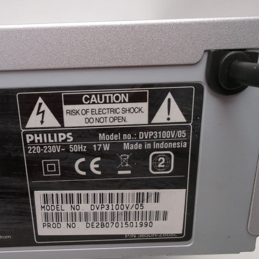 Representative photograph of the same model: Philips DVP 3100V DVD Player & VCR VHS Player / Recorder 1 Year Warranty Remote – image 9