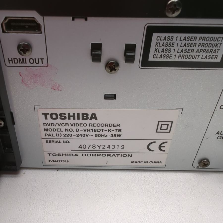Toshiba DVR18 VHS DVD Recorder Copy VHS to DVD HDMI Output Remote & Instructions – image 9