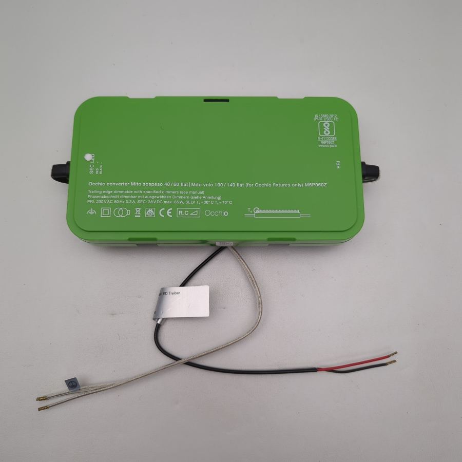 Representative photograph of power supply for Occhio Mito Sospeso Move LED Pendant 38v dc 65w M6P060Z