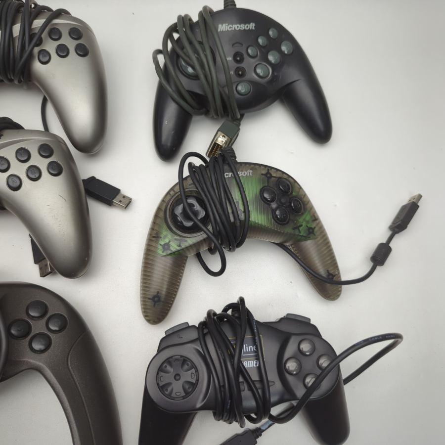 6x Microsoft Sidewinder Game Pad Pro Vintage Retro USB PC Gamepad Controller – image 4