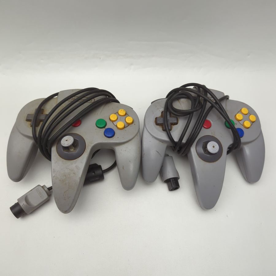 Spares or Repairs Faulty Thumbstick 2X Genuine Nintendo 64 Official Controller