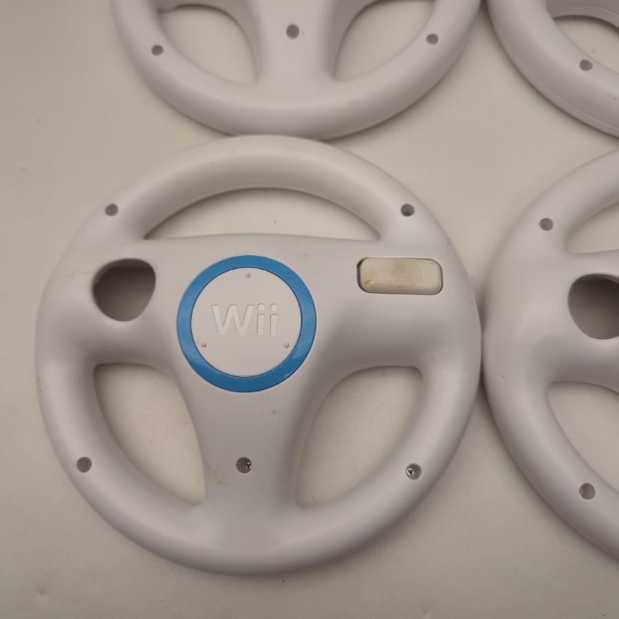 4x Official Genuine Nintendo Wii Steering Wheel - White | USED condition – image 2