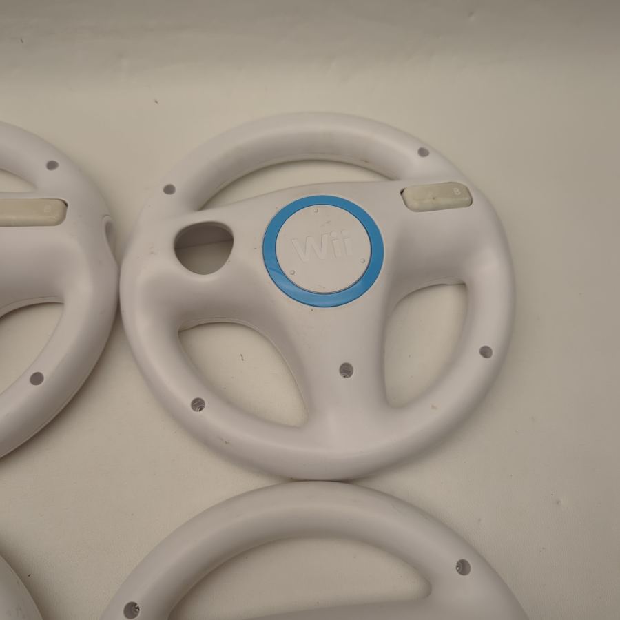 4x Official Genuine Nintendo Wii Steering Wheel - White | USED condition – image 3