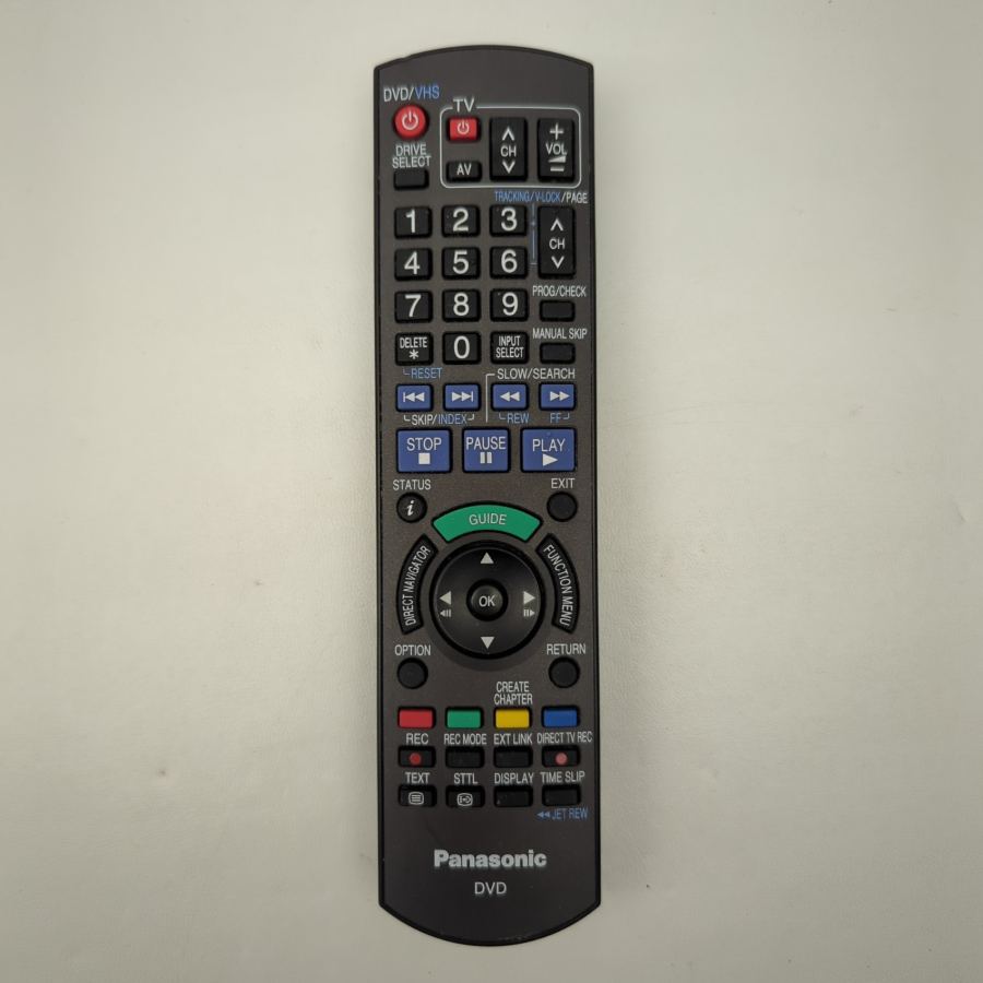 Representative photograph of the same model: Panasonic N2QAYB000466 Remote Control DMR-EZ49V EZ48 EZ47 98 99 Genuine Original