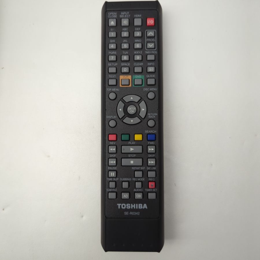 Representative photograph of the same model: SE-R0342 Replace Remote For Toshiba DVD Recorder DVR19DTKB2 DVR20KB DVR19DTKB