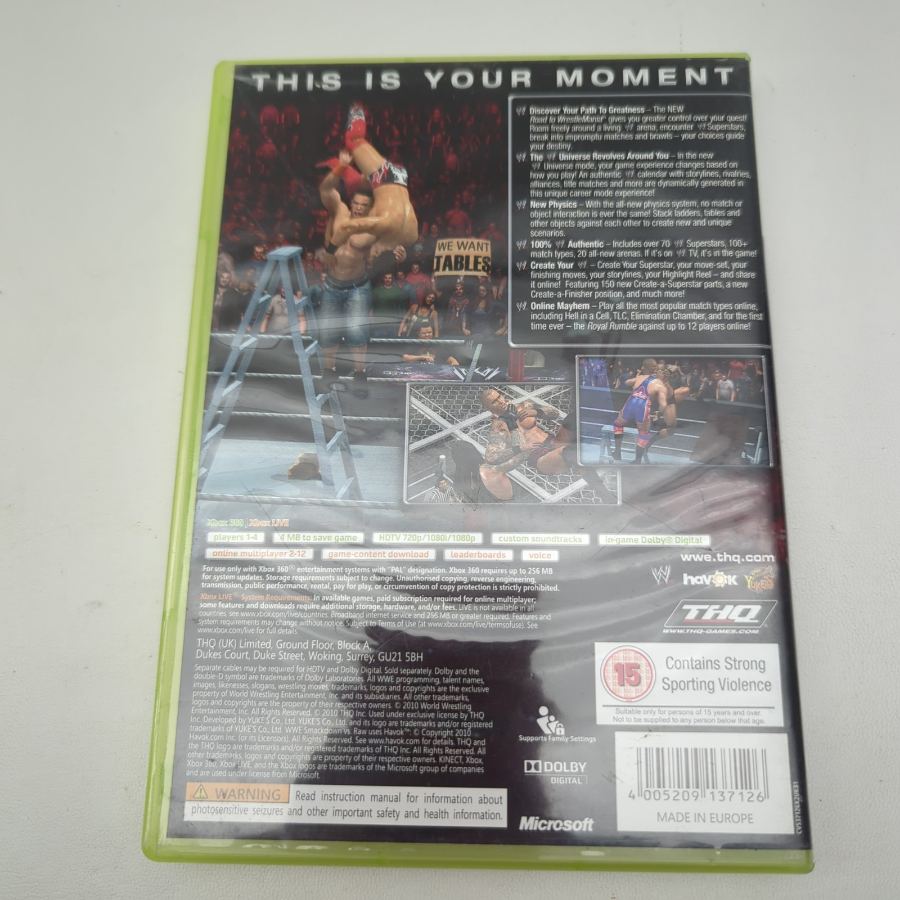 WWE Smackdown vs Raw 2011 (Xbox 360) PEGI 16+ Sport: Wrestling Amazing Value – image 2