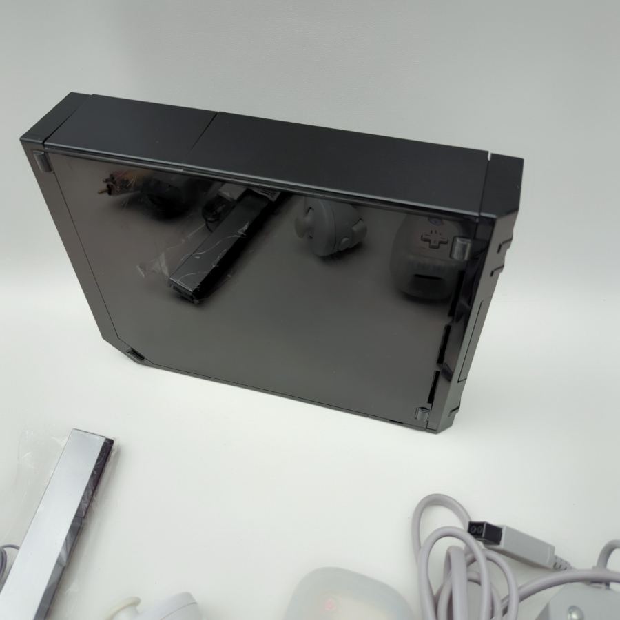 Nintendo Wii Black Console Bundle With Controllers, All Cables - Tested – image 4