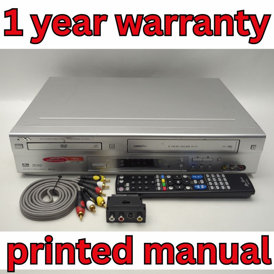 AIWA Sony HV-DH10G 6 HEAD DVD Player VHS Recorder Combo