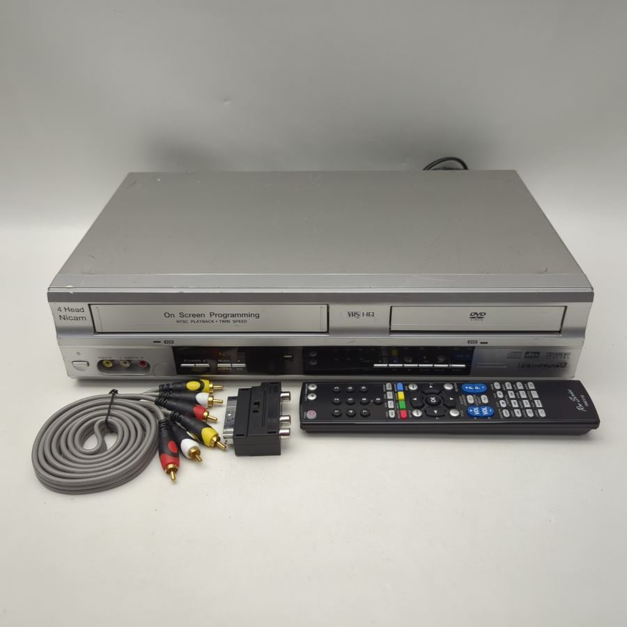 Representative photograph of the same model: Ferguson Model No. FVD 100-01 VHS & DVD Player Combo Warranty Remote 4 Head – image 2