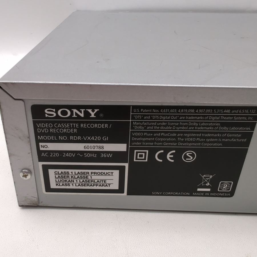 Sony RDR-VX420 Dolby Digital DVD / Video Player Recorder Silver COPY VHS TO DVD – image 9
