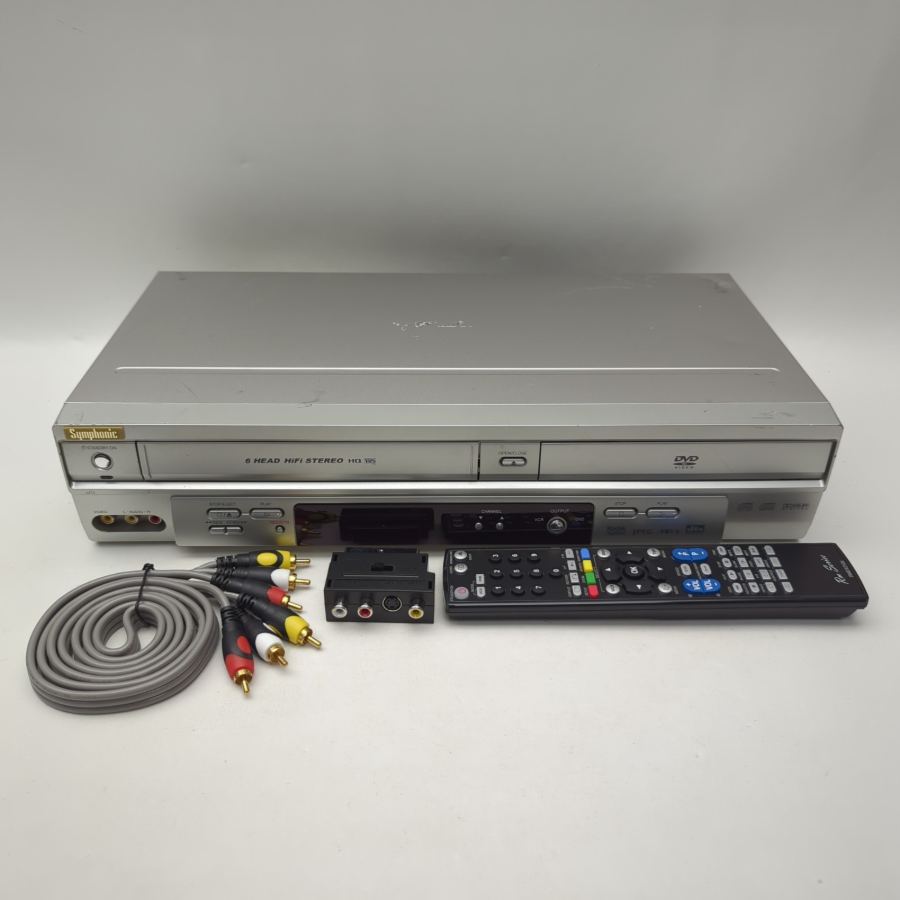 Symphonic UDV680 DVD VHS Combi 6 Head HiFi Stereo Working Order Remote – image 2