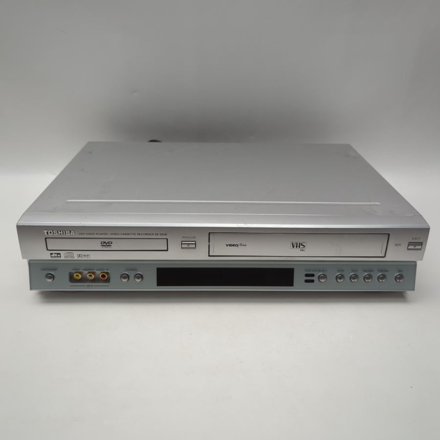 Toshiba SD-33VB DVD Player Video Cassette Recorder Silver Hi-Fi Stereo VHS – image 3
