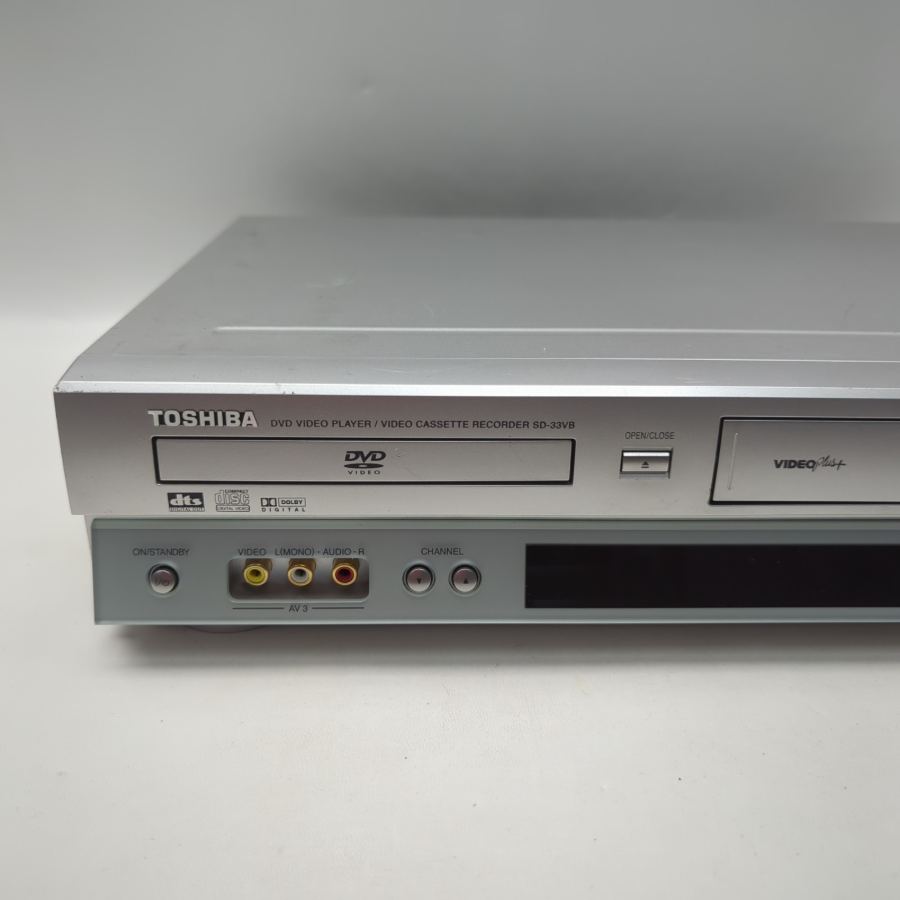Toshiba SD-33VB DVD Player Video Cassette Recorder Silver Hi-Fi Stereo VHS – image 4