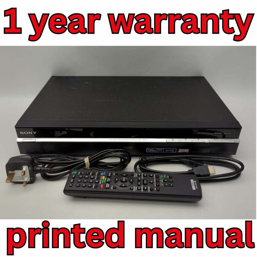 Representative photograph of Sony Multiregion RDR-HXD790 120GB HDD DVD Freeview Recorder USB PVR 1Y WARRANTY