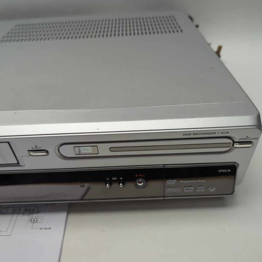Representative photograph of the same model: Bush DVRHS02 6 Head VCR DVD Player Combo Recorder Remote COPY VHS TO DVD – image 6