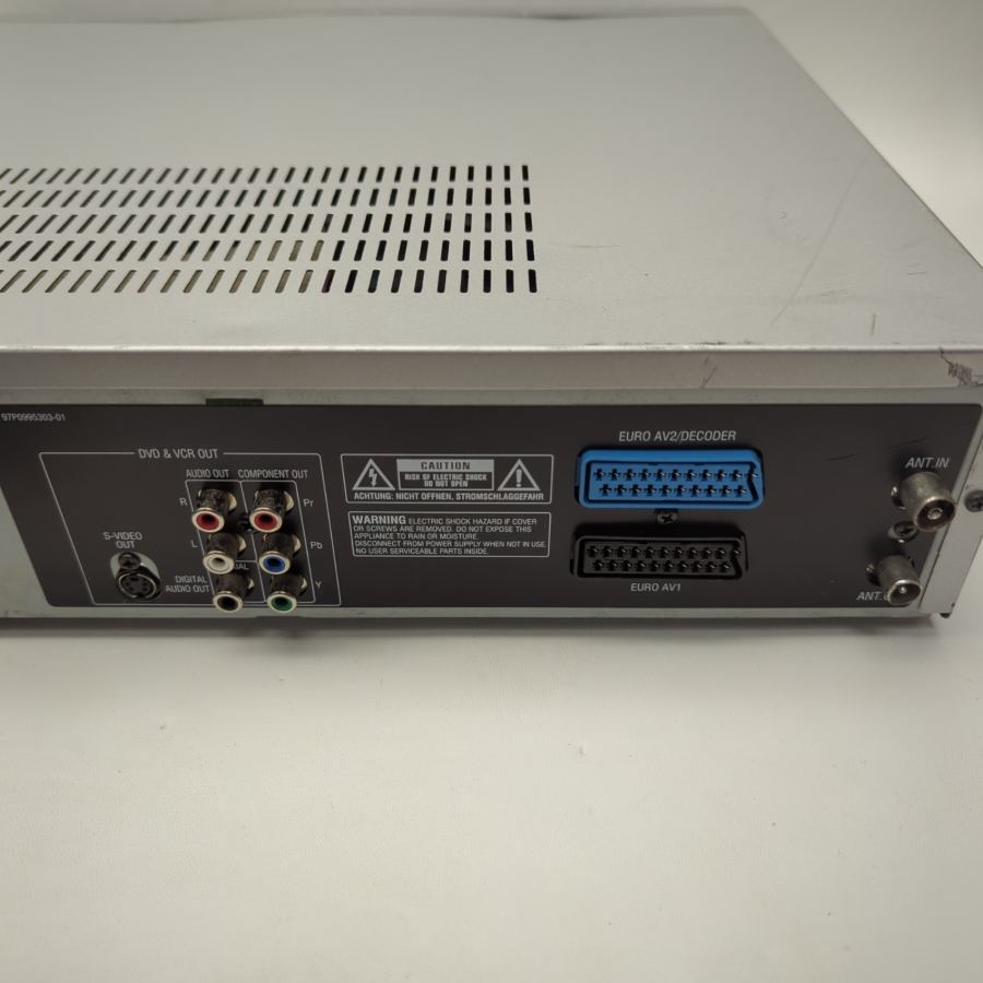 Representative photograph of the same model: Bush DVRHS02 6 Head VCR DVD Player Combo Recorder Remote COPY VHS TO DVD – image 9