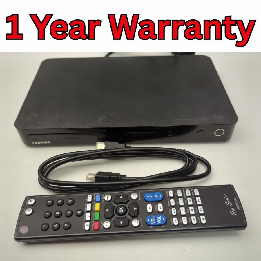 Toshiba BDX-2400KB Compact Blu-ray Disc DVD Player Black + Remote Fast Dispatch