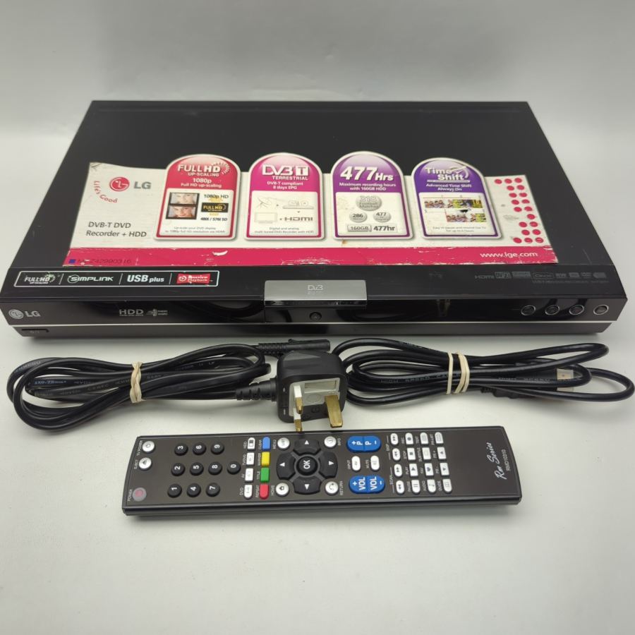 Representative photograph of the same model: LG RHT397H DVD HDD Recorder 160GB Freeview Digital PVR Free HDMI Remote – image 2