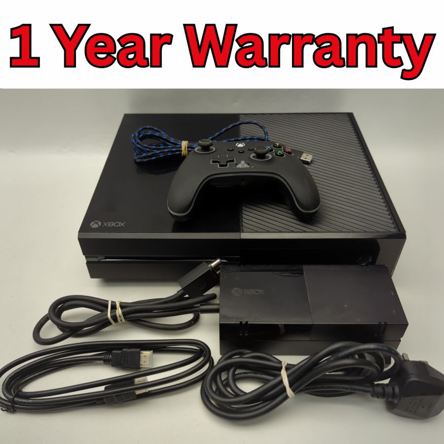 Microsoft Xbox One - 500GB - Black Gaming Console Wired Controller