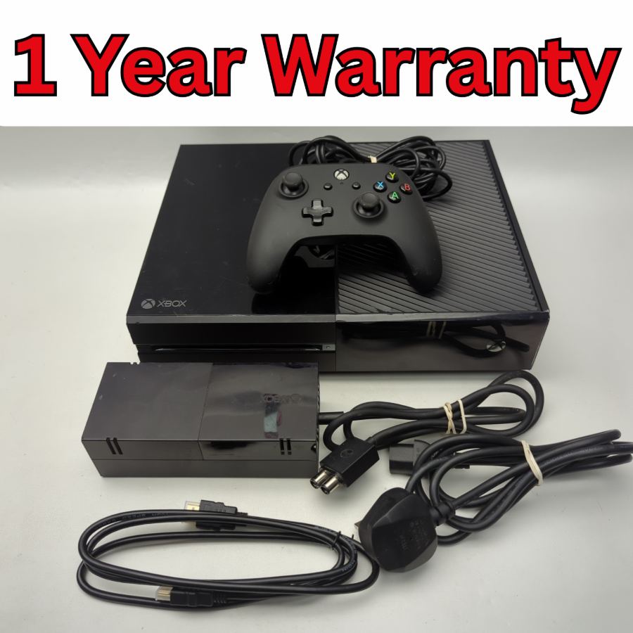 Microsoft Xbox One - 500GB - Black Gaming Console Wired Controller