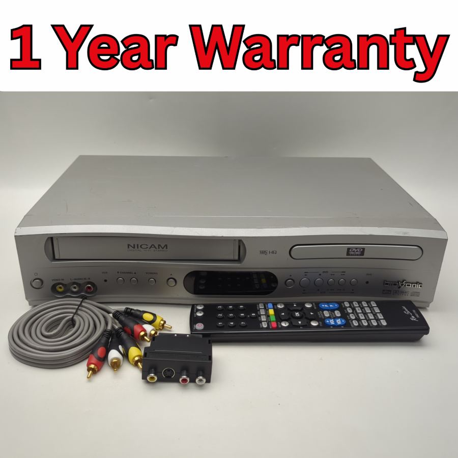 Broksonic DVCR-810 UK Series A VHS VCR Video DVD Combo Player  TESTED remote