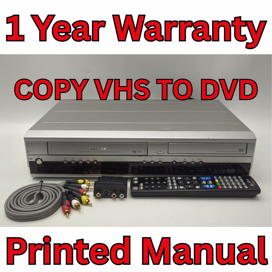Toshiba D-VR16STB VHS DVD Recorder Copy VHS to DVD with Remote - Fully Tested