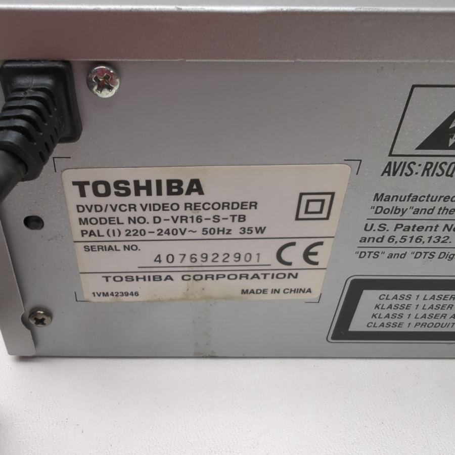 Toshiba D-VR16STB VHS DVD Recorder Copy VHS to DVD with Remote - Fully Tested – image 9
