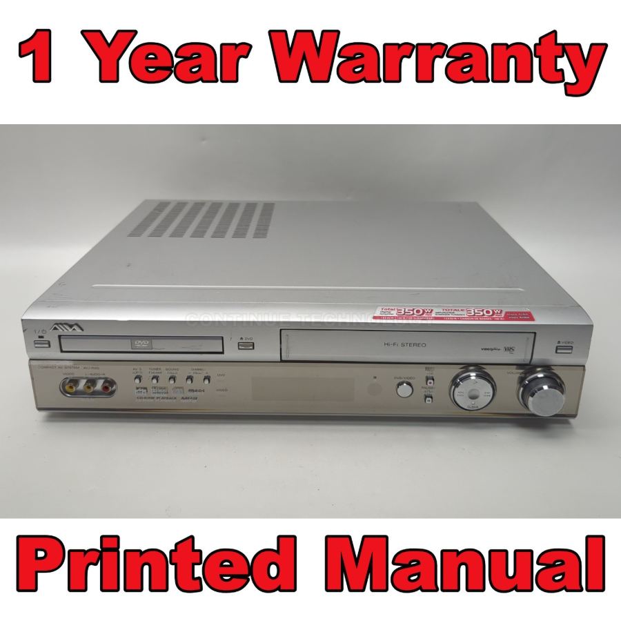 AIWA CX-VR5G 6 HEAD DVD Player VHS Recorder Combo Surround Sound Warranty Remote – image 2