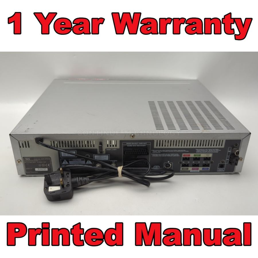AIWA CX-VR5G 6 HEAD DVD Player VHS Recorder Combo Surround Sound Warranty Remote – image 7