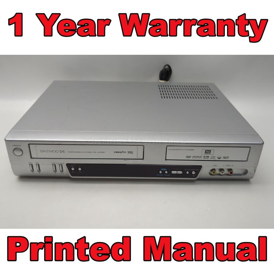 Representative photograph of the same model: Daewoo DF-4700P VCR DVD Recorder / One Touch Copy VHS to DVD Remote – image 2