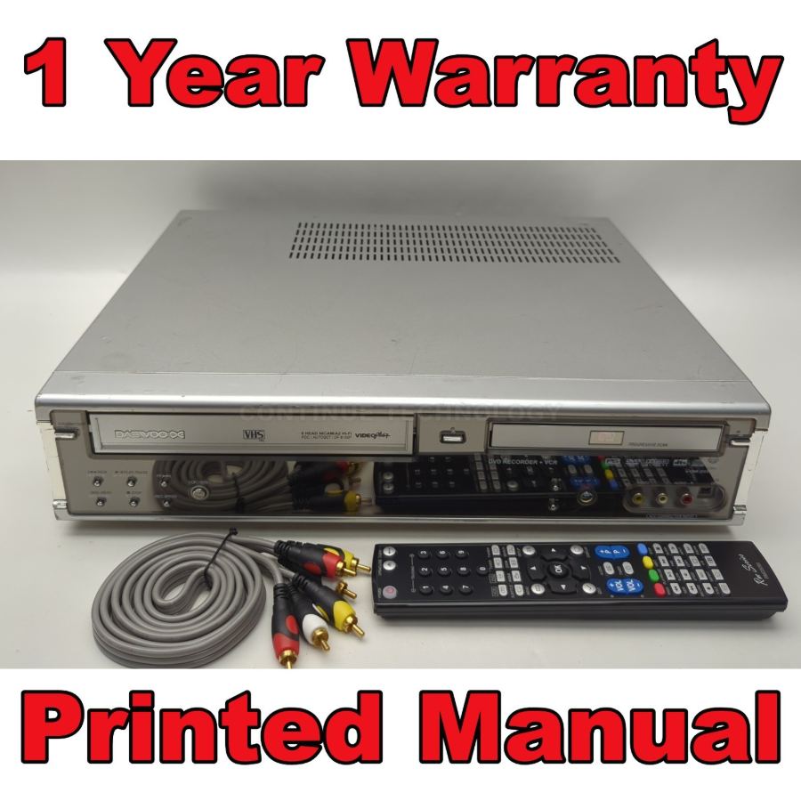 Daewoo DF-8150P DVD VCR VHS Recorder Combo COPY VHS TO DVD 1 YEAR WARRANTY