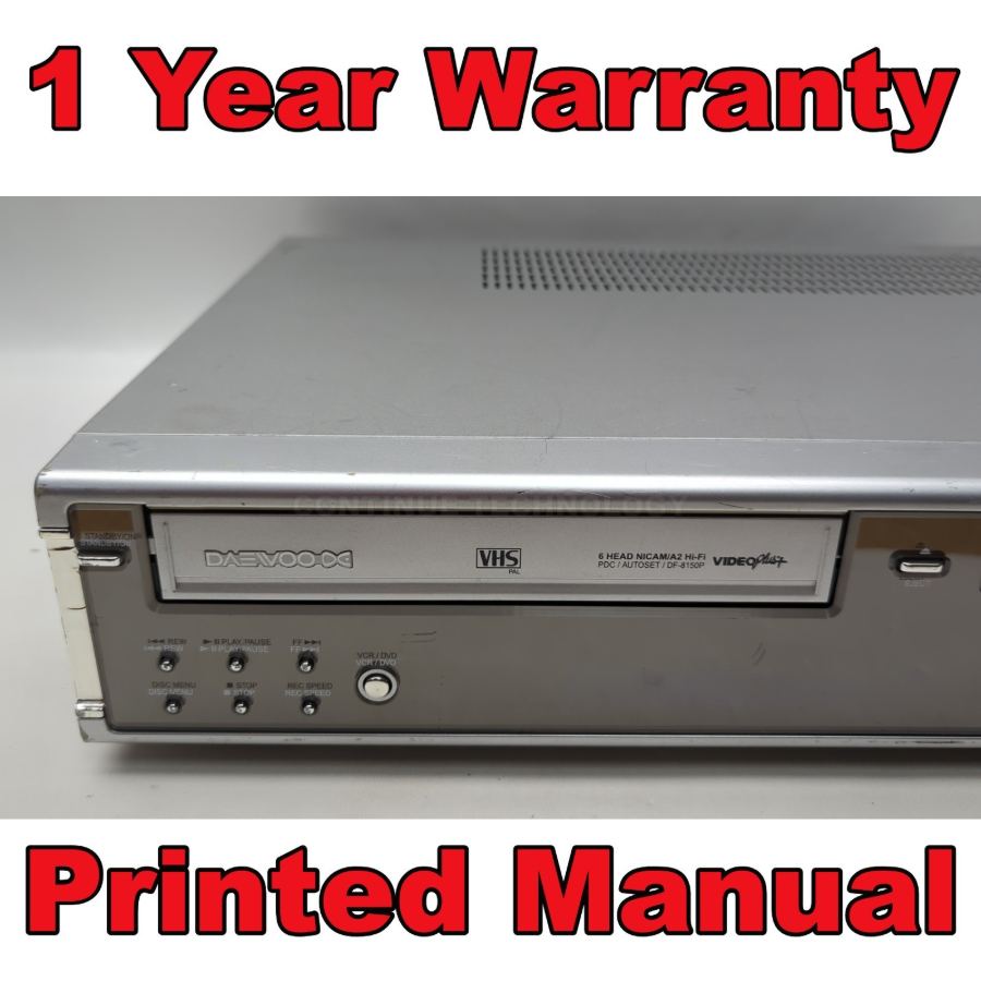 Daewoo DF-8150P DVD VCR VHS Recorder Combo COPY VHS TO DVD 1 YEAR WARRANTY – image 3