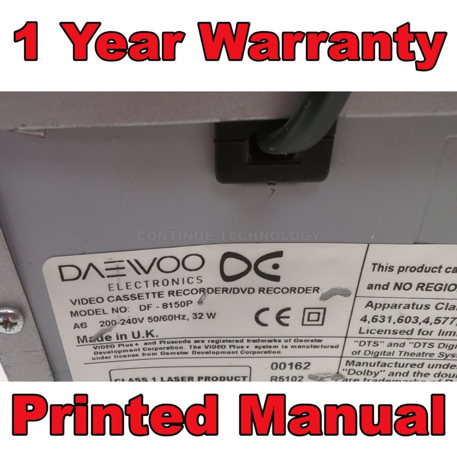 Daewoo DF-8150P DVD VCR VHS Recorder Combo COPY VHS TO DVD 1 YEAR WARRANTY – image 8