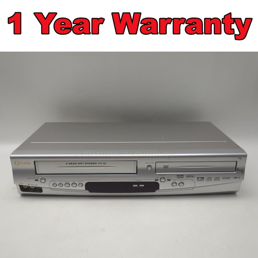 VHS Player DVD Combo Funai DBVR-6730 DVD VCR Video Combi Remote Warranty – image 2