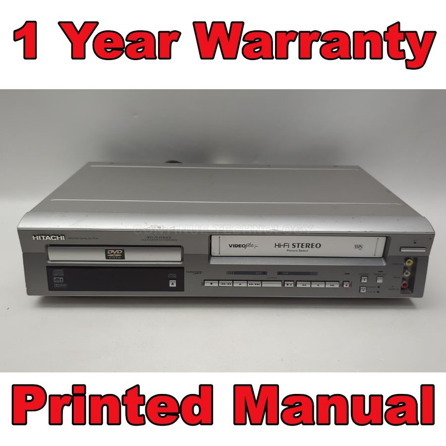 Hitachi DV-PF2E DVD VHS Player Recorder VCR Combo and Remote mp3 warranty – image 2