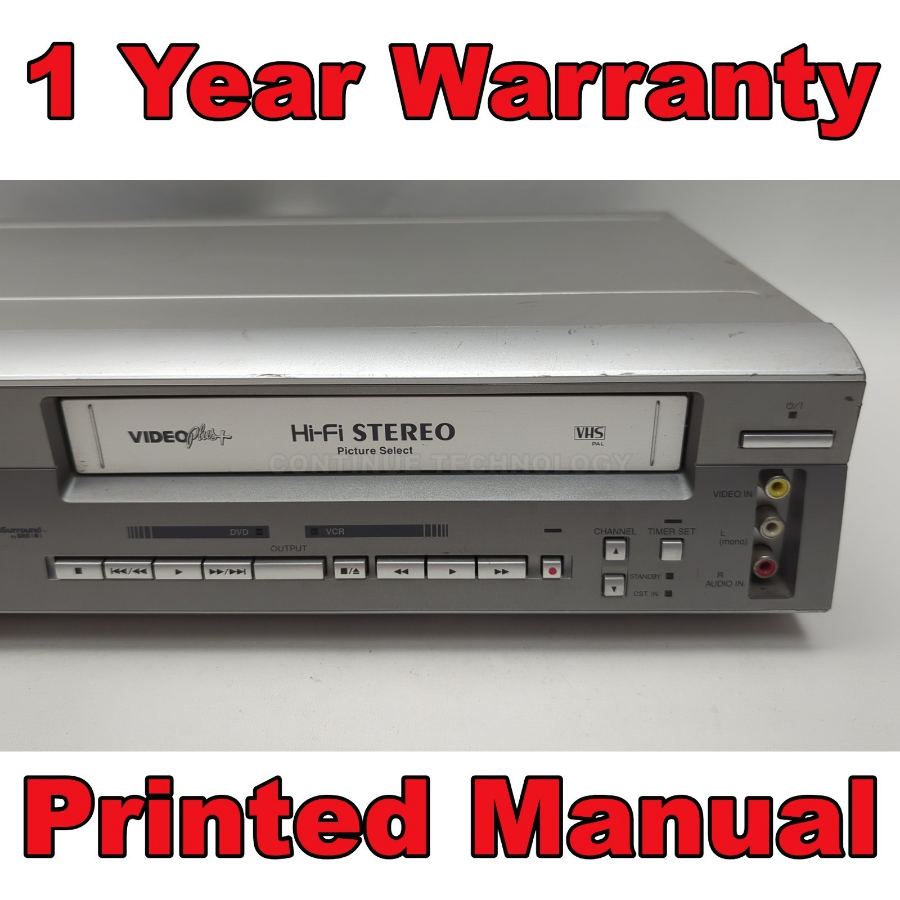 Hitachi DV-PF2E DVD VHS Player Recorder VCR Combo and Remote mp3 warranty – image 4
