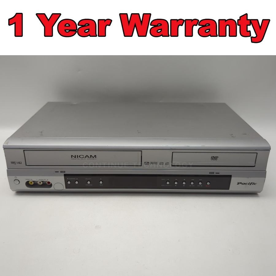 Pacific PDV5000 VHS DVD Combo Player VCR DVD Player Retro Video Working – image 2