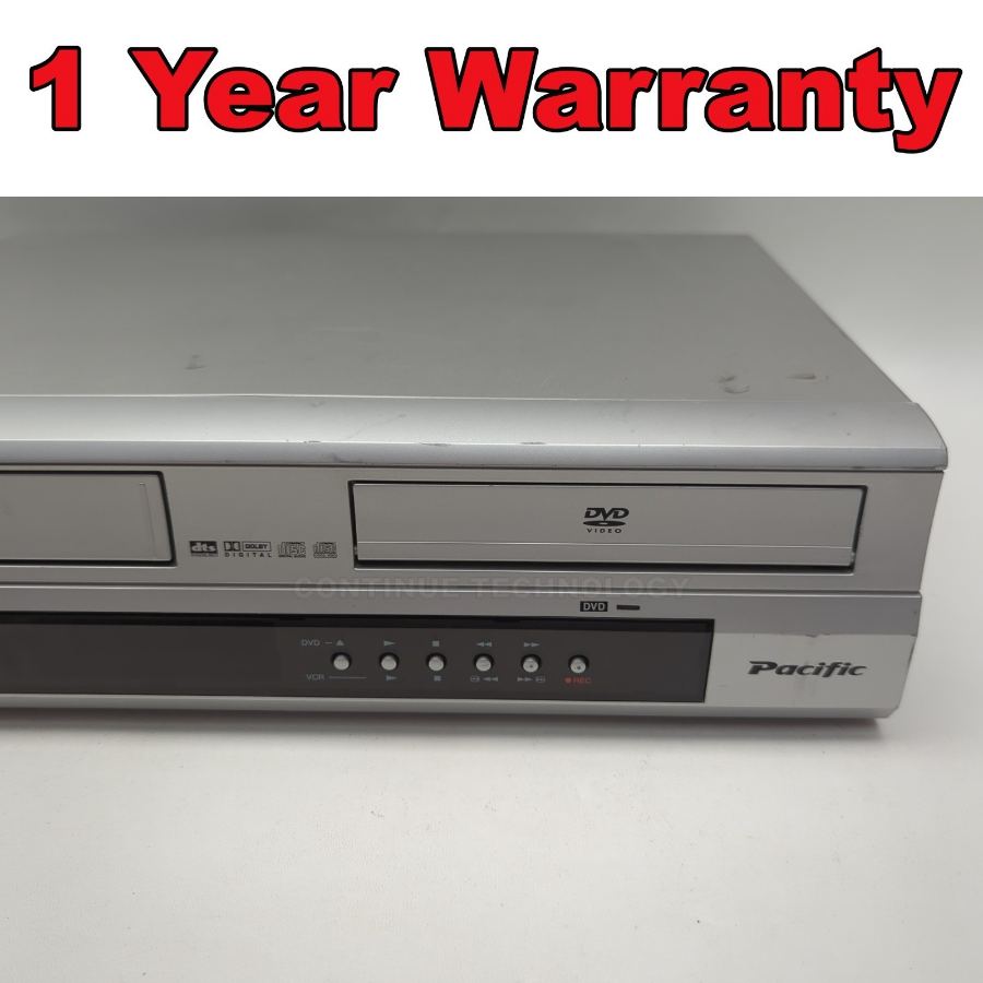 Pacific PDV5000 VHS DVD Combo Player VCR DVD Player Retro Video Working – image 4