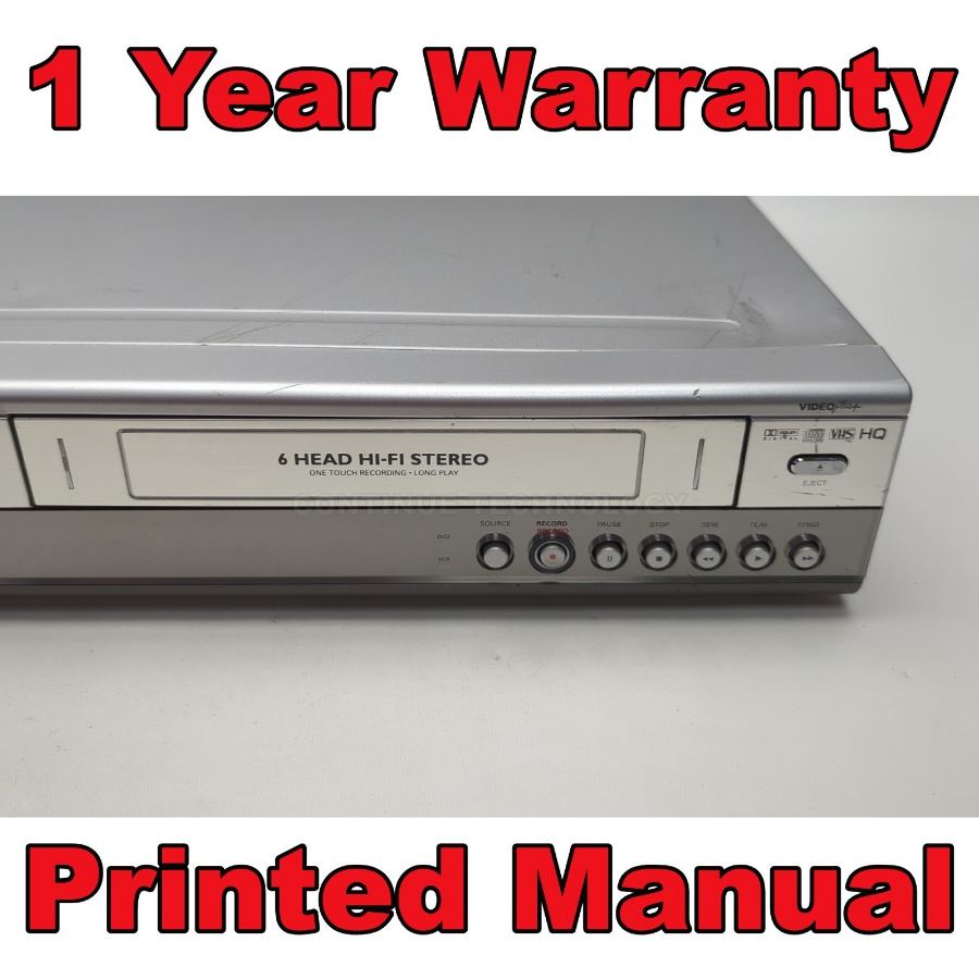 Philips DVDR630VR VCR VHS DVD Combo copy vhs t0 dvd Recorder EXT in Sky Rec – image 4