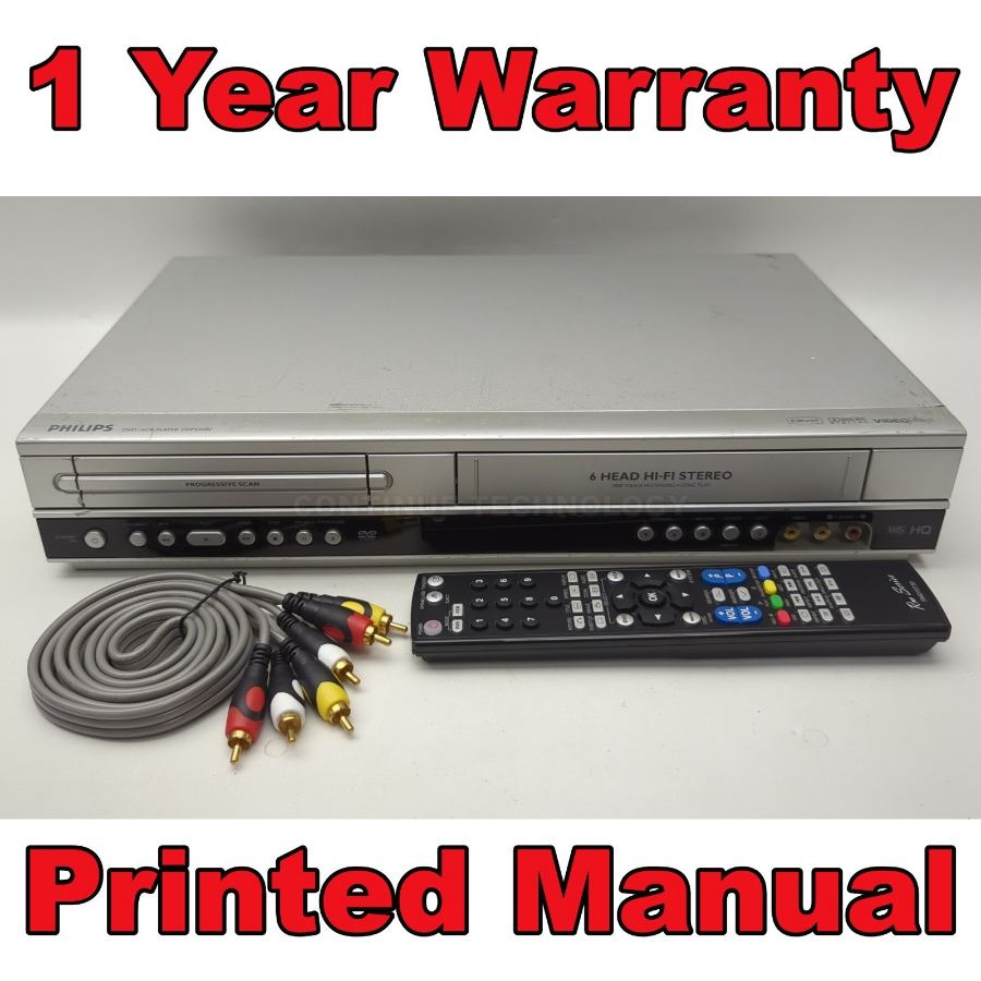 Representative photograph of the same model: Philips DVP3350V/05 6-Head Nicam VCR VHS DVD Combo record Player COPY VHS TO DVD